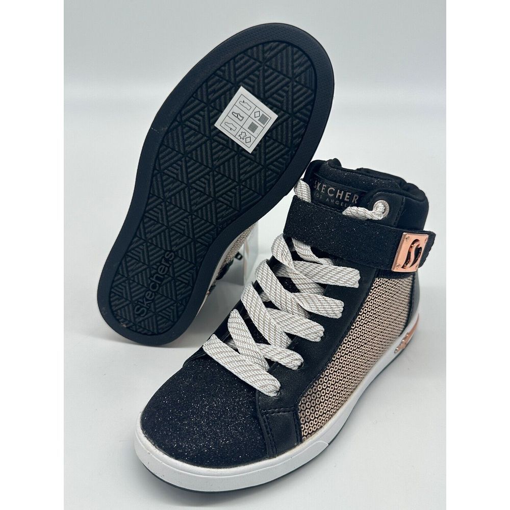 Skechers‎ Street Los Angeles Sneakers/Shoes 310612L/BKRG Size 1 Girls Kids